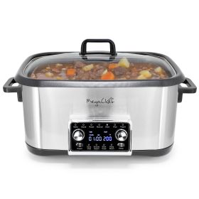 MegaChef 8 Quart 12-in-1 Deluxe Multi Cooker with Sous Vide and Multi-Functions