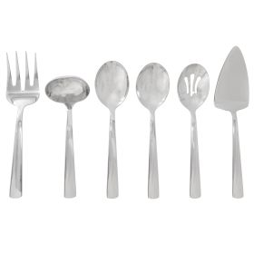 Oster Eastleigh 6 Piece Stainless Steel Hostess Set with Mirror Polish Finish