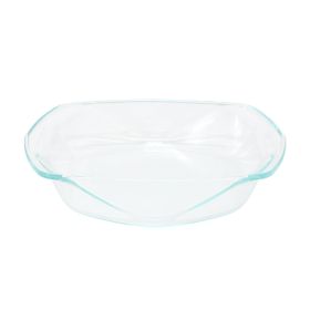 Soho Lounge Carnegie Hill 12 inch x 10 Inch x 2.6 Inch Tempered Glass Roaster Pan with Built-in Handles