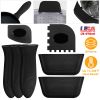 7Pcs Silicone Hot Handle Holder Non Slip Pot Handle Cover Sleeve Heat Resistant Potholder For Cast Iron Skillets Frying Pans Aluminum Cookware Handles