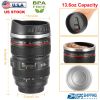 Camera Lens Coffee Mug Cup 13.6oz Food-Grade Stainless Steel Travel Photography Insulated Mug for All Ages