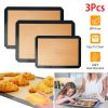 3Pcs Silicone Baking Mats Non-stick Reusable Baking Sheets Heat Resistant BPA Free Baking Mat For Cookies Pastry Bread Bun Fondant