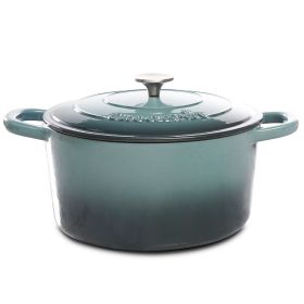 Artisan 7 Quart Round Cast Iron Dutch Oven in Slate Grey