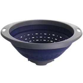 Oster Bluemarine Collapsible Polypropylene Colander in Navy
