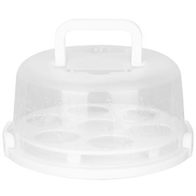 10in Cake Storage Container with Handle Plastic Cake Box Cupcake Storage Box Container Carrier