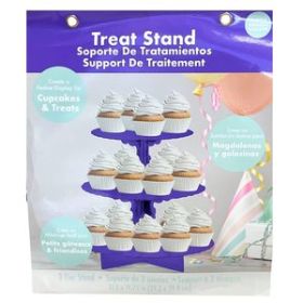 Luv Her Purple 3 Tier Cupcake and Treat Stand
