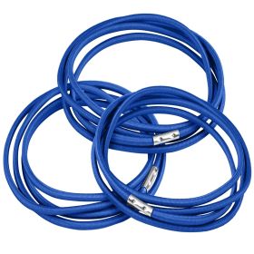 Trash Can Bands Set of 3 Metal Connector Fits 13 to 33 Gallon Trash Bag Durable Elastic Garbage Bag Band for Indoor Outdoor