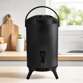 SOGA 2X 8L Stainless Steel Insulated  Hot and Cold Beverage Dispenser Black