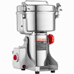VEVOR 2500g Commercial Spice Grinder Electric Grain Mill Grinder High Speed