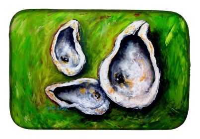 All Shucked Oysters Dish Drying Mat Absorbent Dish Drying Mat Pad for Kitchen Counter Dish Drainer Mat for Countertop, 14 x 21", Multicolor