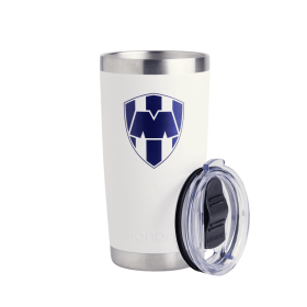 Tumbler 20oz White Rayados