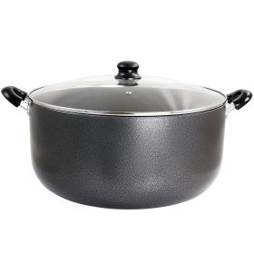 Better Chef for Professional Results 24 Quart Heavy Gauge Aluminum Dutch Oven in Granite Grey
