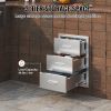 Chest of Drawers 16x21.5x18 inch Stainless Steel 201