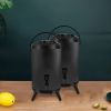 SOGA 2X 8L Stainless Steel Insulated  Hot and Cold Beverage Dispenser Black