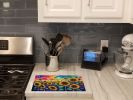 NEW Sunflowers in Color Glass Cutting Board Decorative Tempered Glass Kitchen Cutting and Serving Board Large Size Chopping Board