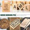 Jue-Fish Wood Burning Pen Set Wood Marker Kids Diy Branding Brush Burning Wood Marker Set