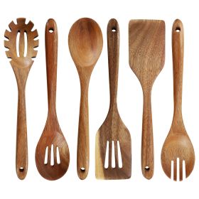 MegaChef 6 Piece Acacia Wood Kitchen Utensil Set