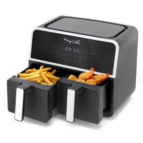 MegaChef Dual 4.8 + 4.8 Quart Digital Electric Air Fryer