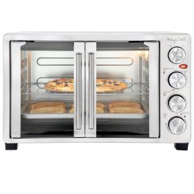 MegaChef 31.7 Quart French Door Multi-Function Electric Toaster Oven