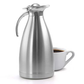 MegaChef 2L Deluxe Stainless Steel Thermal Beverage Carafe for Coffee and Tea