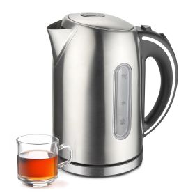 MegaChef 1.7Lt. Stainless Steel Electric Tea Kettle
