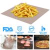 BBQ Grill Mat Non-Stick Mesh Mat Baking Sheet Liner Reusable Reversible Washable for Outdoor Gas Charcoal