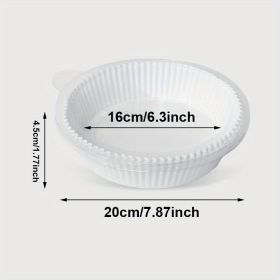 50pcs Air Fryer Disposable Paper Liner; Parchment Paper; Non-stick Disposable Air Fryer Liners; Baking Paper; Oil-proof; Water-proof; Parchment F (quantity: White-50Pcs)