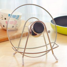 1pc Stainless Steel Cutting Board Storage Rack; Chopping Board Pot Cover Rack; Utensils Storage Rack; Knife Plate Rack; Pot Cover Rack; Home Kitc (material: stainless steel)