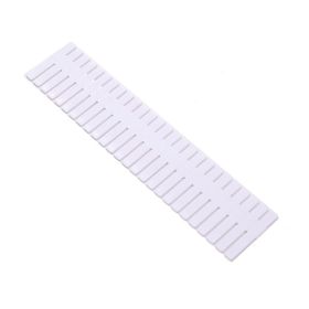 Drawer Dividers Organizer 4 Pack, Adjustable Grid Drawer Separators for Socks Underwear Makeup Storage (Color: White, size: 18.5×2.76in)
