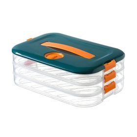 1pc Refrigerator Dumpling Storage Box; Frozen Dumplings Multi-layer; Household Large Capacity Dumpling Box Multifunctional 11.8in/8in (quantity: Three-layer)
