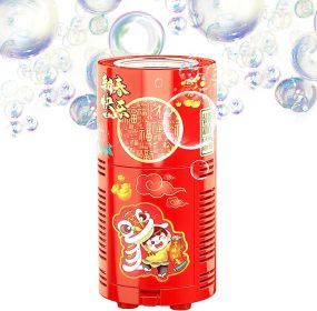 Fireworks Bubble Machine With 80ml Bubble Solution, Portable Automatic Bubble Machine With Lights And Closeable Music, Bubble Maker Toys For Kids (Option: 1PCS)